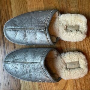 Silver UGG Australia Slippers